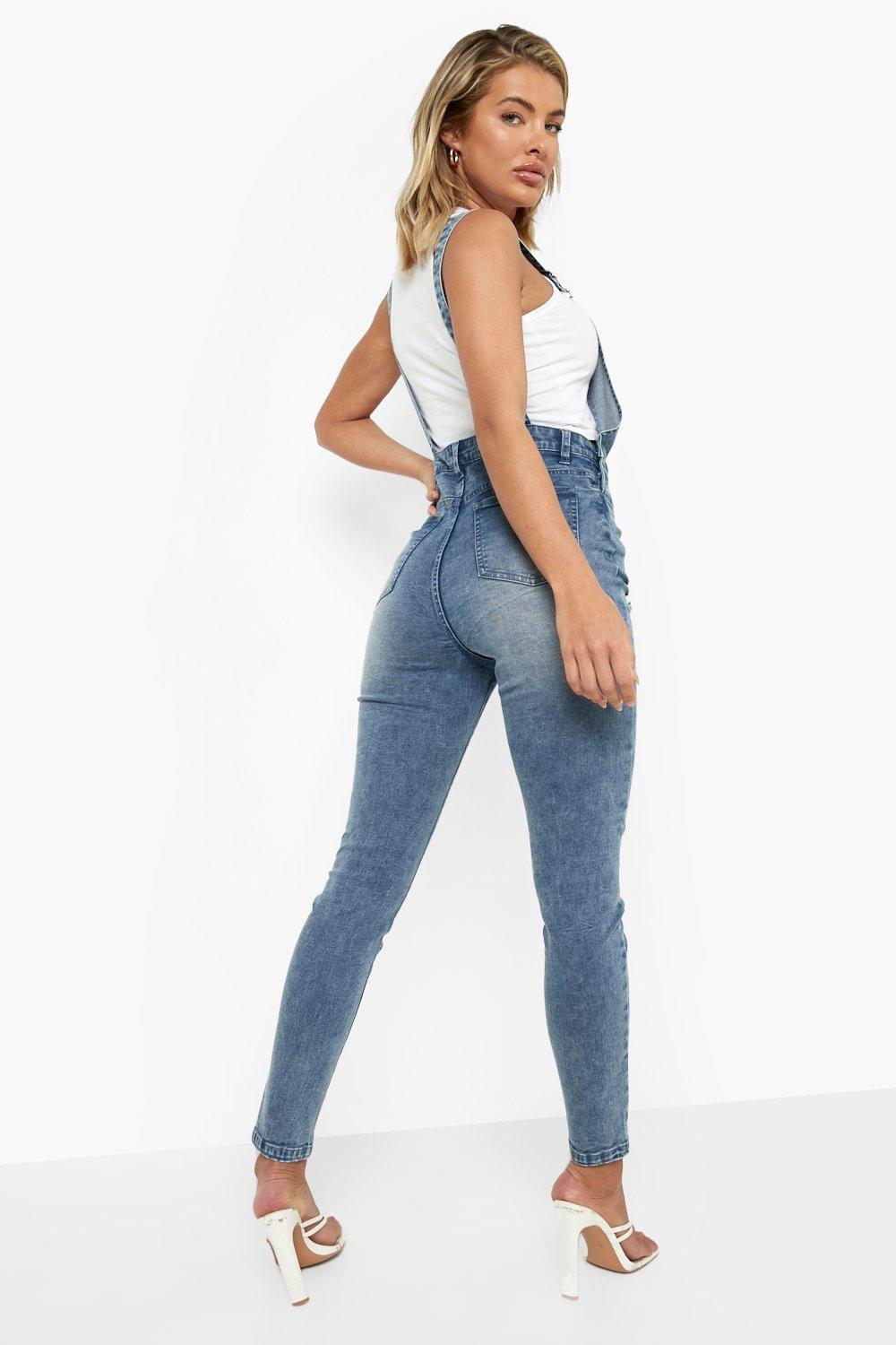 Skinny dungaree sales